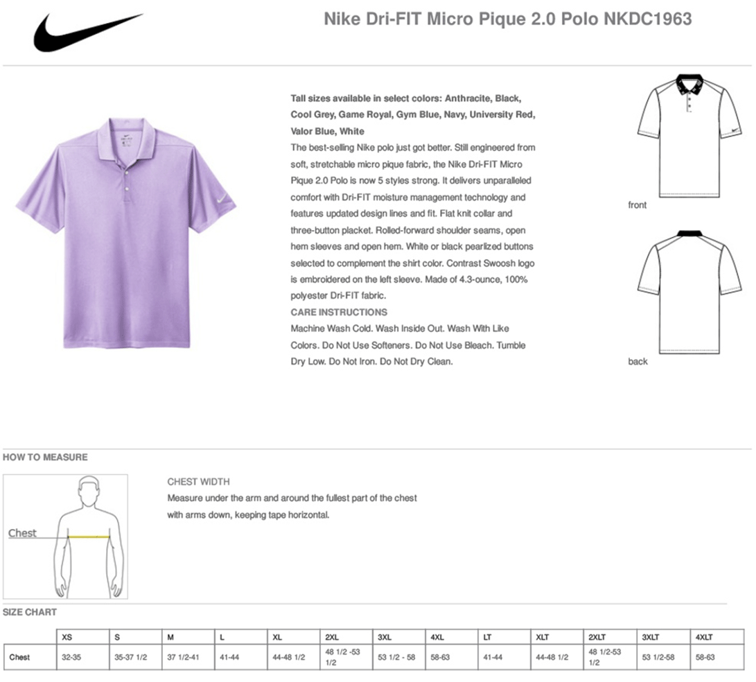 does nike dri fit run small